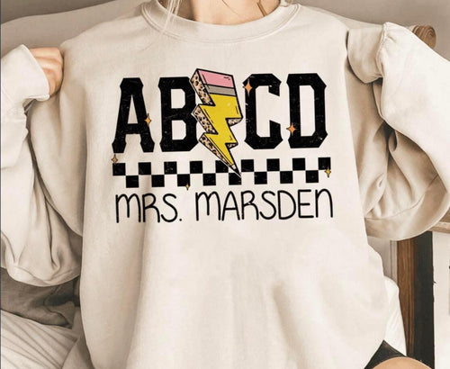 Custom teacher sweatshirt