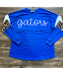 Load image into Gallery viewer, Leopard oversized longsleeve gator tee