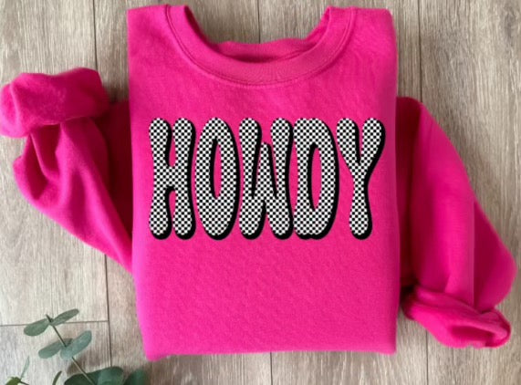 Pink Howdy sweatshirt