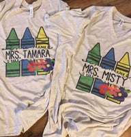 Personalized Crayon Tee